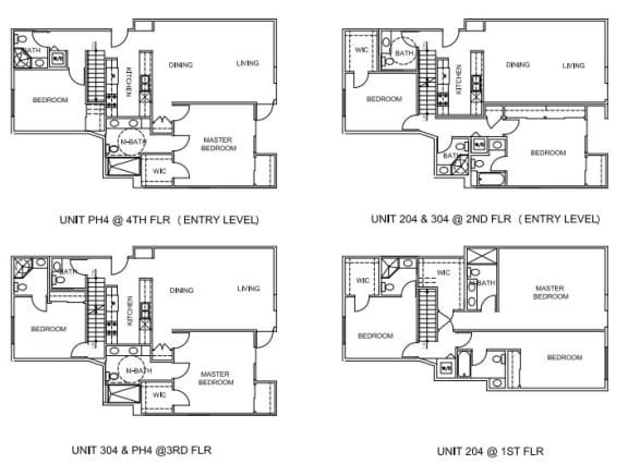 Units 204, 304