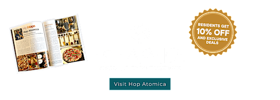 a screenshot of the hop aroma logo with the words 89 off and business bees