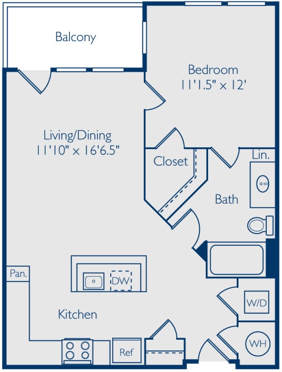 alexandria one bedroom apartments with balcony