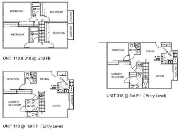 Units 118, 318