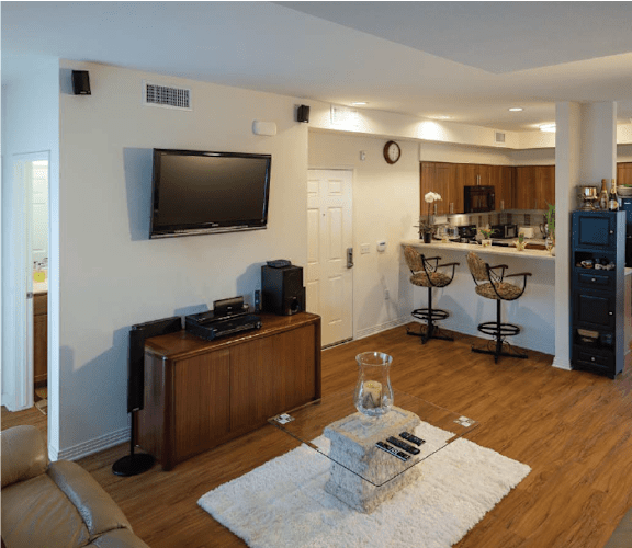 Apartment living room-Parque Vista, Los Angeles, CA