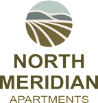A logo for North Meridian Apartments is displayed.