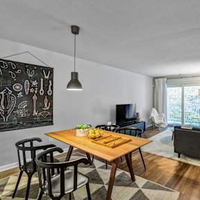 Modern Living room view at The Henry, Pomona, New York
