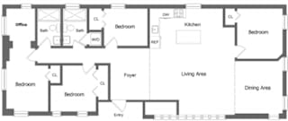 Floor Plan Unit 3 - 5 Bed 2 Bath