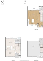 Centric One90 Apartments TH1 Floor Plan