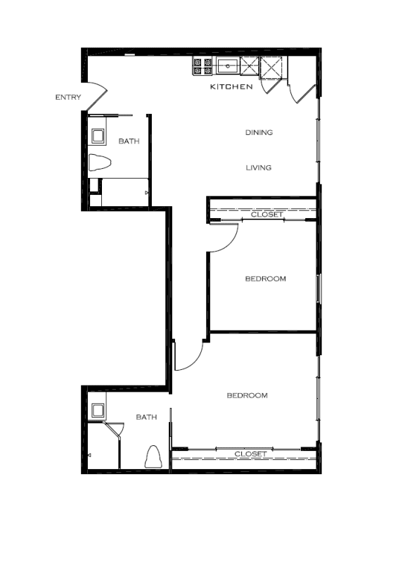 2 bedroom floor plan apartment homes