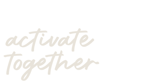 a graphic that reads ``activate together''