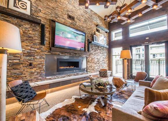Community Room at Aviator West 7th, Fort Worth, Texas