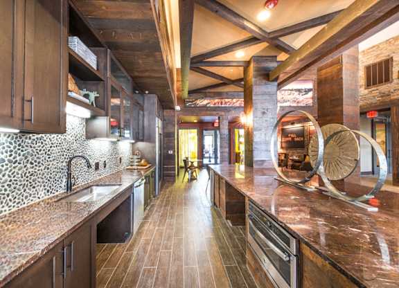 Clubhouse Kitchen at Aviator West 7th, Texas, 76107