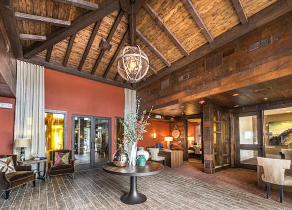 Posh Lounge Area In Clubhouse at Aviator West 7th, Texas, 76107