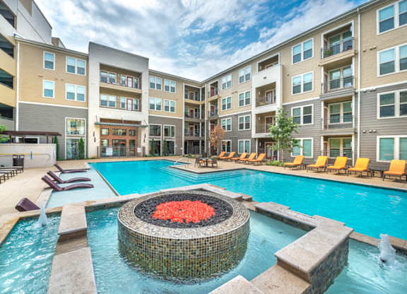 Private Swimming Pool at Aviator West 7th, Fort Worth, Texas