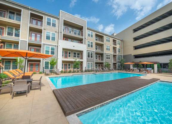 Relaxing Pool Area With Sundeck at Aviator West 7th, Texas, 76107
