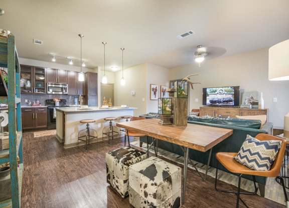 Modern Living Room at Aviator West 7th, Fort Worth, Texas