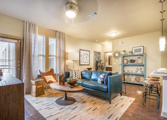 Spacious Living Room at Aviator West 7th, Texas, 76107