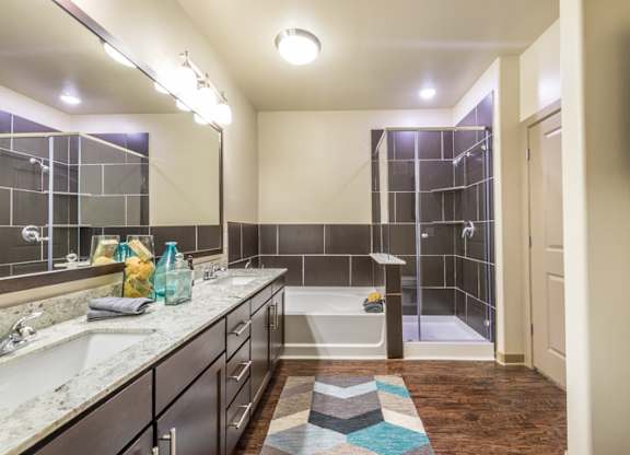 Bathroom With Bathtub at Aviator West 7th, Fort Worth, TX