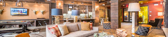 Resident Lounge at Aviator West 7th, Fort Worth, TX