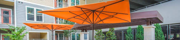 Outdoor Grill With Intimate Seating Area at Aviator West 7th, Fort Worth, Texas