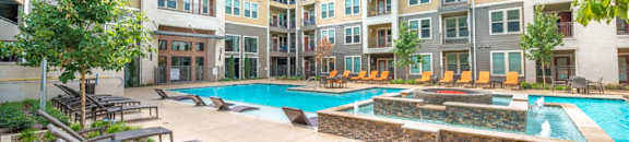 Poolside Sundeck With Relaxing Chairs at Aviator West 7th, Texas, 76107