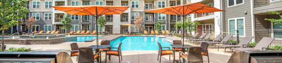 Poolside Grilling Stations at Aviator West 7th, Fort Worth, TX