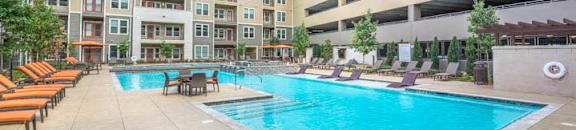 Relaxing Swimming Pool at Aviator West 7th, Fort Worth, TX, 76107
