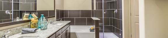 Bathroom With Bathtub at Aviator West 7th, Fort Worth, TX