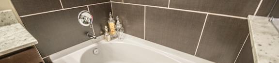 Oval Tub With Combo Shower at Aviator West 7th, Fort Worth, Texas
