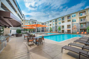 Poolside Sundeck at Aviator West 7th, Fort Worth, 76107