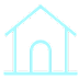 A simple line drawing of a house.