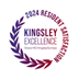 A logo with a laurel wreath and the words Kingsley Excellence.