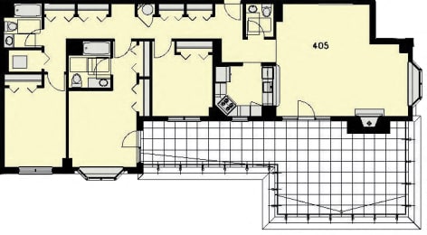 Floor Plan t Marion Square, Brookline