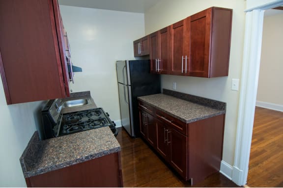 The Abby Apartments One Bedroom Kitchen 01