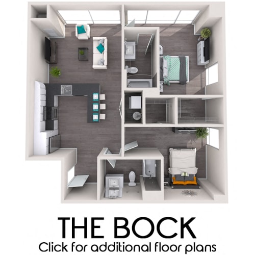 Floor Plan  2 Bedroom, 2 Bathroom