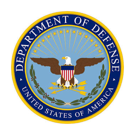 A Marine Barracks logo with a bird and a globe.