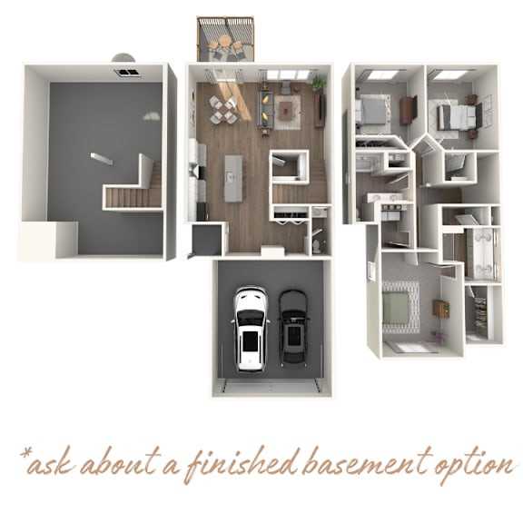 Okemos Grand  Reserve Duplex Style Floor Plan