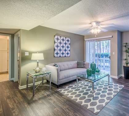 Living Room at The Colony at South Park, Aiken, SC, 28903