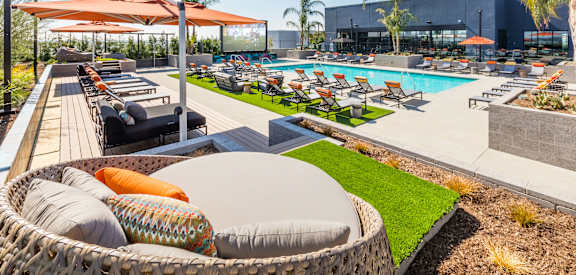 Outdoor Cabana at The Herald Apartments