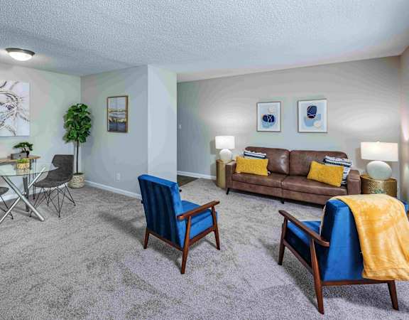 Grand Arbor Reserve Apartments in Raleigh, NC photo of a living room with dining room