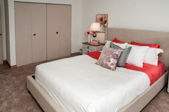 8920 Wentworth Apartments Master Bedroom with Double Door Closets