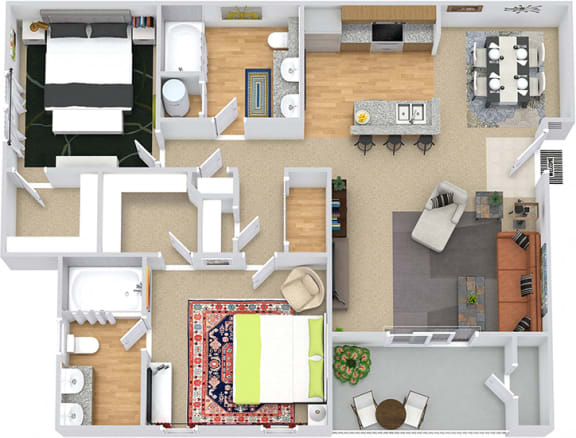 Floor Plans of Bexley Commons at Rosedale in Huntersville, NC