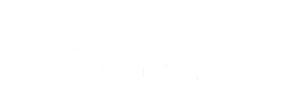 the font is white on a green background with the words titan apartments