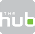 The logo consists of a grey square with the word "THE" in white and a green square next to the letter "b".