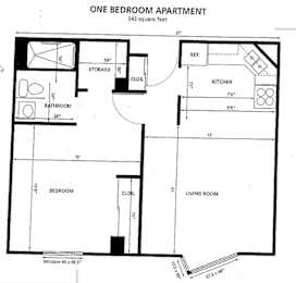  Floor Plan One Bedroom