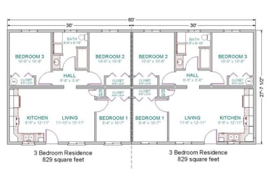 3 bed duplex