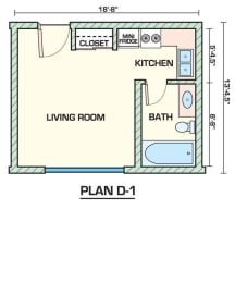 studio floorplan
