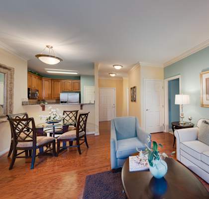 Elegant Living Room at The Cosmopolitan at Lorton Station in Lorton, VA