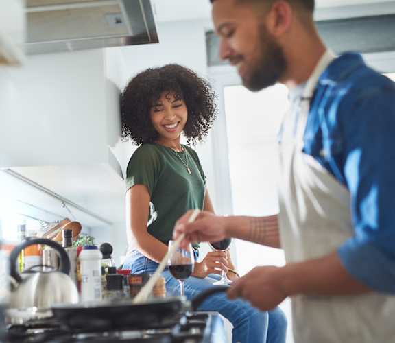 Man Cooking at Mira Upper Rock, Rockville, 20850