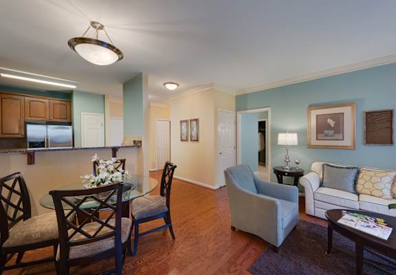 Elegant Dining Area at The Cosmopolitan at Lorton Station in Lorton, VA