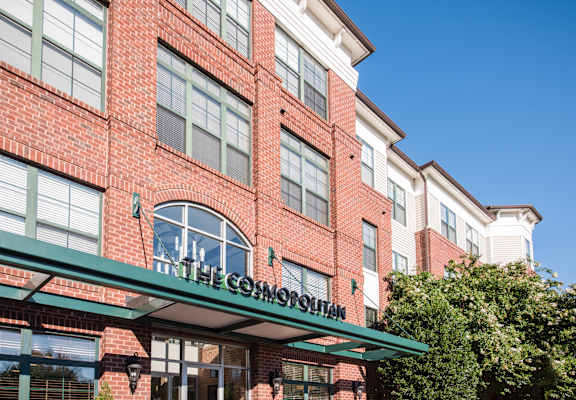 Apartment Building Signage of The Cosmopolitan at Lorton Station