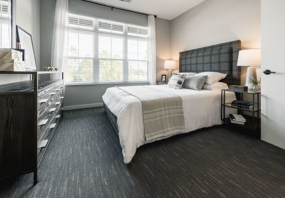 Luxurious Bedroom at Velo Village in Franklin, Wisconsin