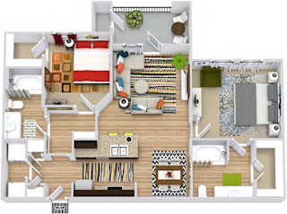 Floor Plan Colorado with Detached Garage